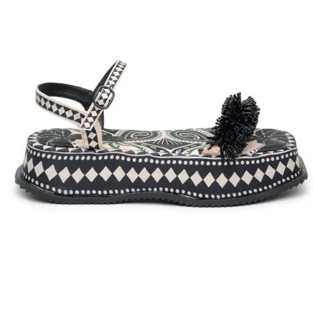 Farm Rio Floral Print Platform Sandals(Size 8) - Picture 2 of 9